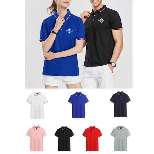 Men's 6 oz. Regular-fit Short-Sleeve Polyester Lapel Polo Shirt