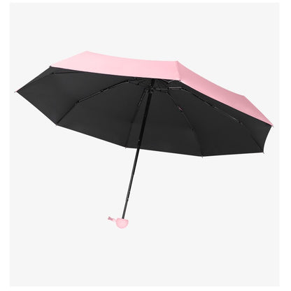 5 Fold Travel Lightweight Protable Pocket Mini Capsule Umbrella Manual Open 8 Panels Umbrella