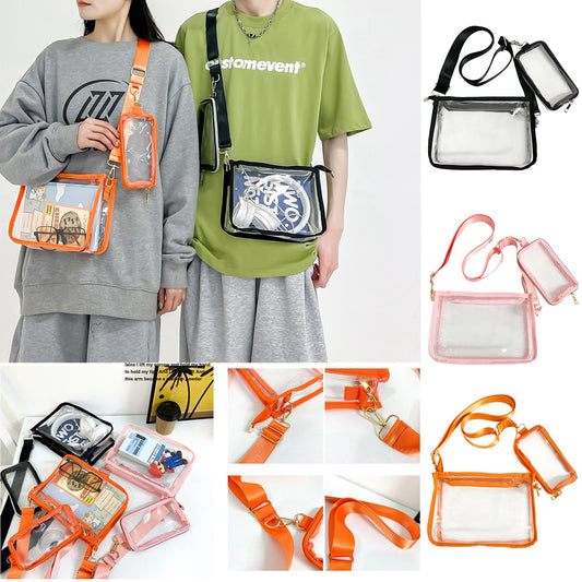 Clear Messenger Bag Clear Crossbody Bag With Phone Purse