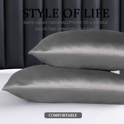 20 x 30 Inch Premium Square Satin Silk Throw Pillowcase - Envelope Closure