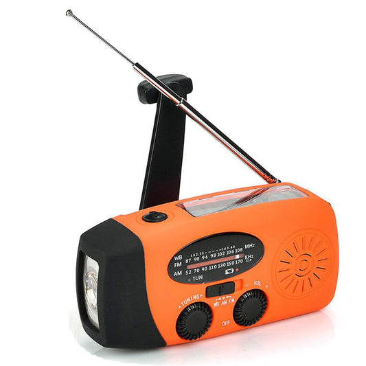 2000 mAh AM/FM NOAA Radio w/Cellphone Charger & Flashlight