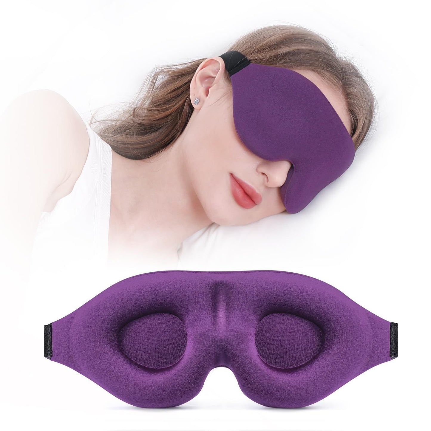 3D Weighted Eye Mask Blocking Lights Sleeping Mask