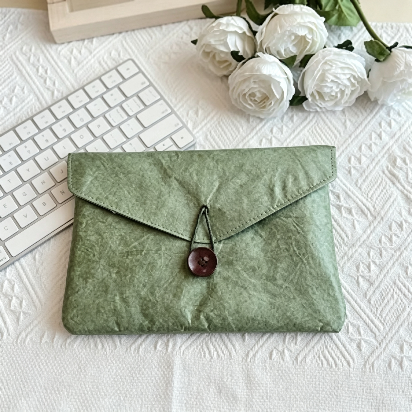 Oxford cloth 14" Envelope File Organiser Document Bags Laptop Bag W/ Rope Closure