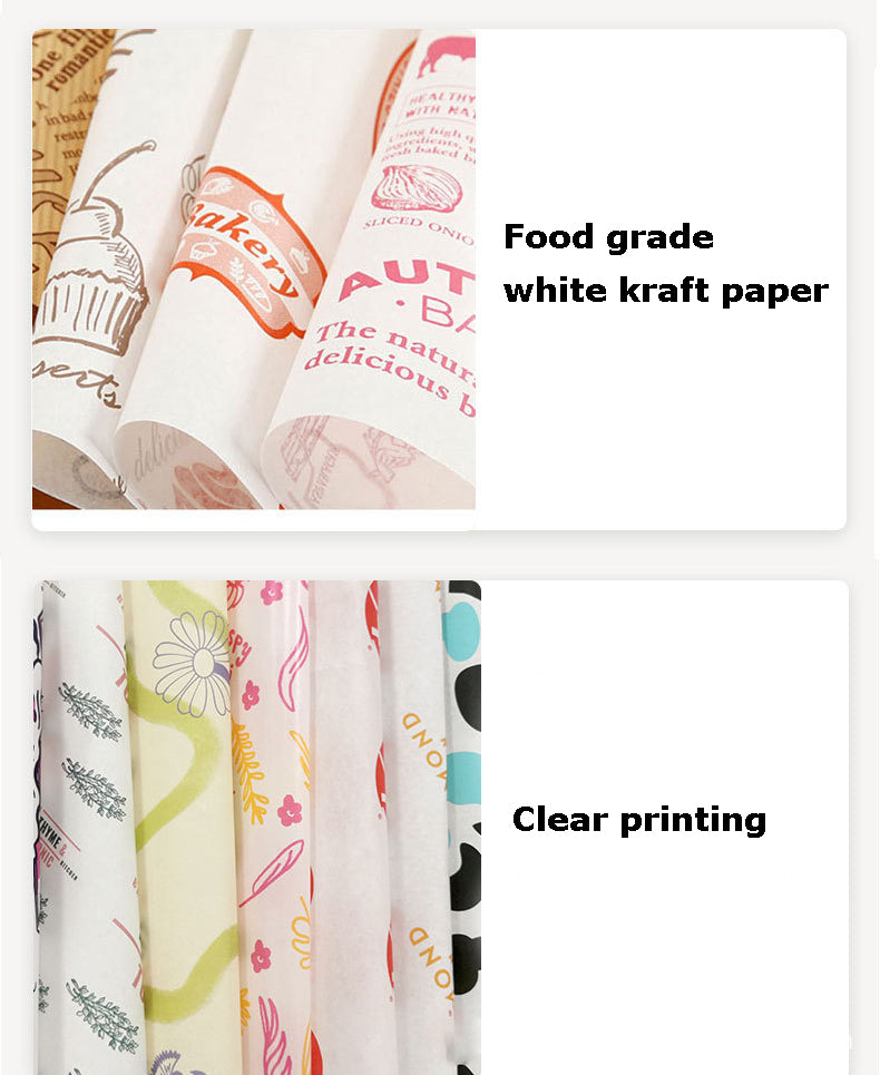 12" x 12" Greaseproof Paper Food Sheets