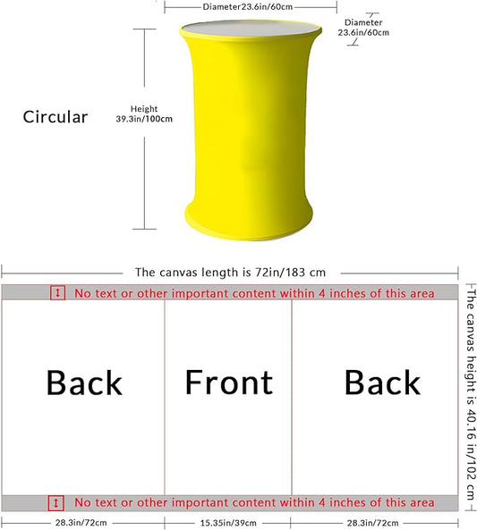 Round Collapsible Portable Trade show Podium Table Display Exhibition Counter Stand Booth Fair