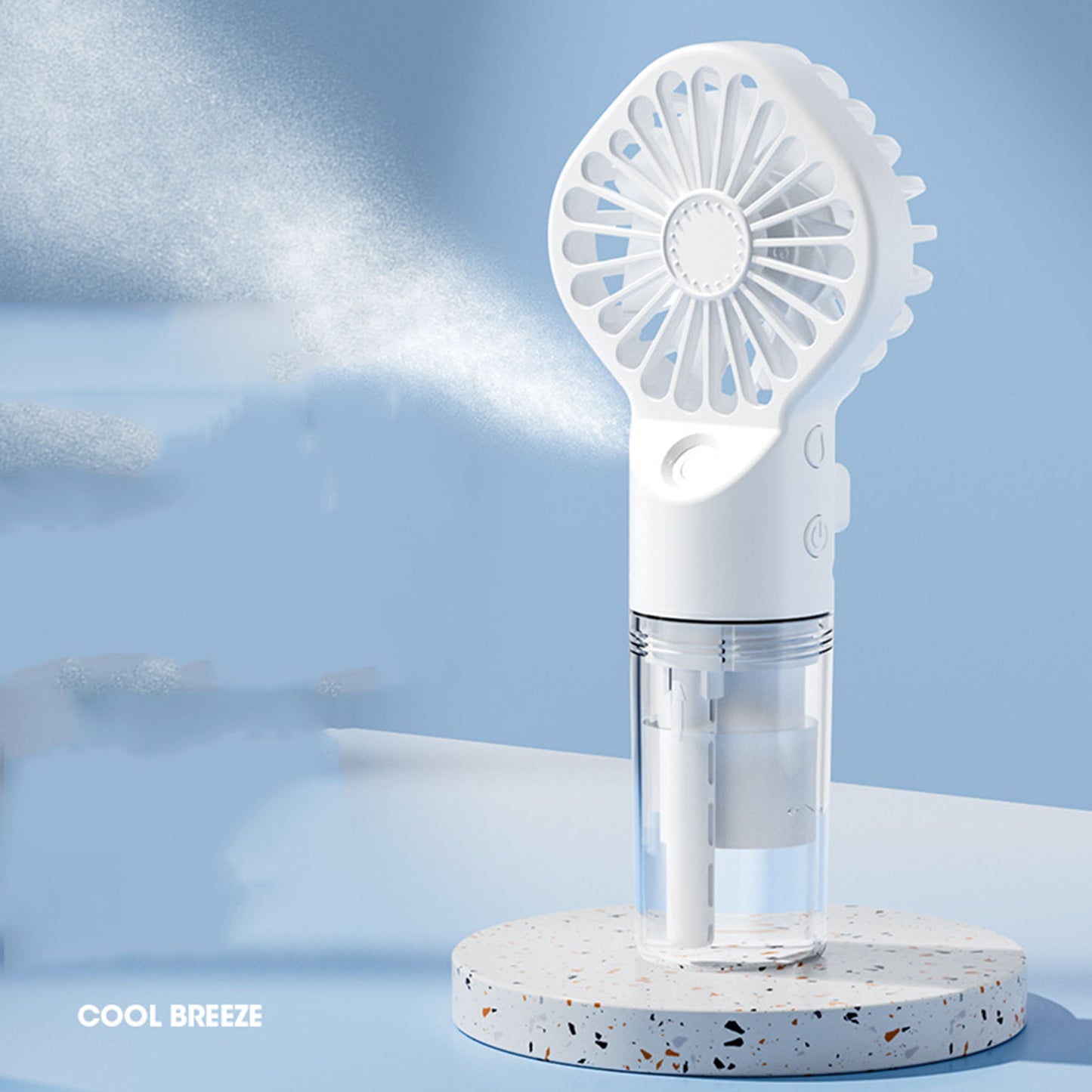 Portable Misting Fan Hand held Small Personal Spray Fan W/Water Tank