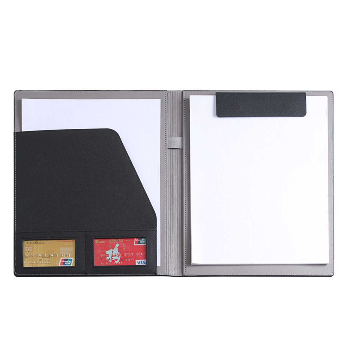 Multi-Functional Magnetic A4 PU Leather Folder