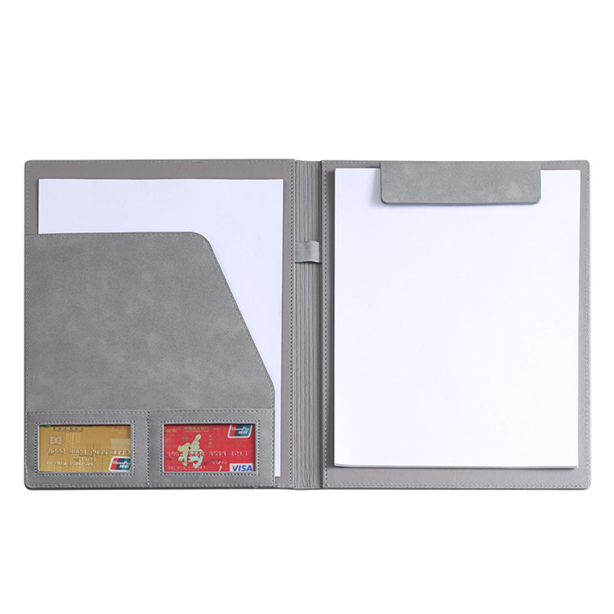 Multi-Functional Magnetic A4 PU Leather Folder
