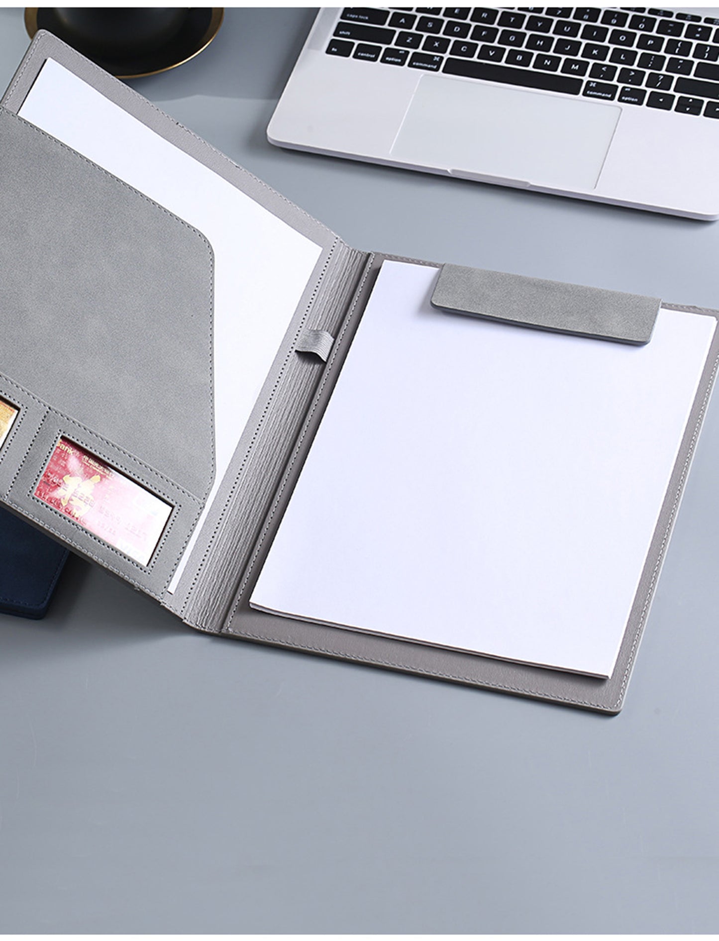 Multi-Functional Magnetic A4 PU Leather Folder