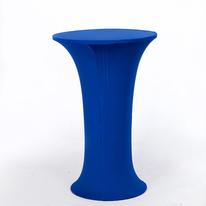 30 x 43" Spandex Cocktail Table Cover, Custom Printed Table Cover With Round Plate