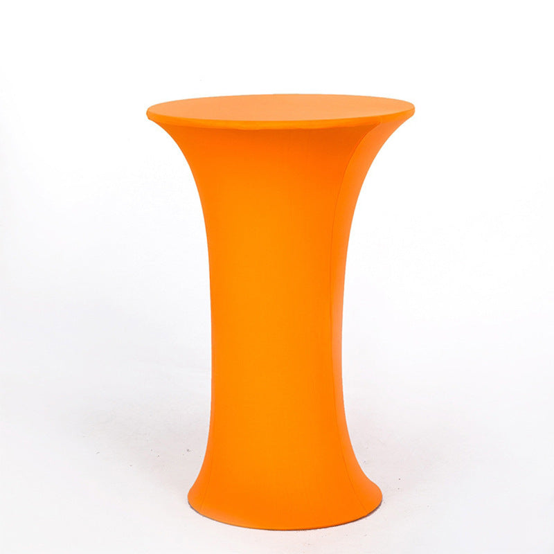 30 x 43" Spandex Cocktail Table Cover, Custom Printed Table Cover With Round Plate