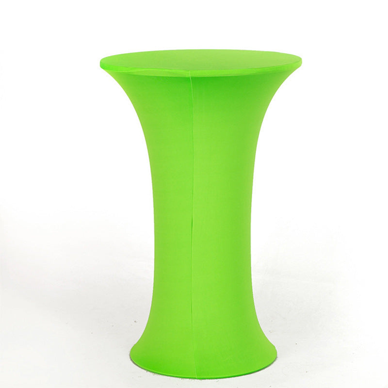 30 x 43" Spandex Cocktail Table Cover, Custom Printed Table Cover With Round Plate
