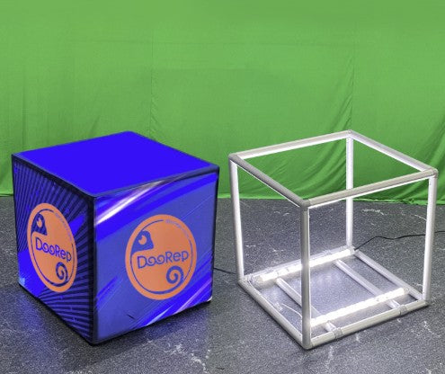Full Customized Large Light Cube - 360° Full View Magic Cube Led For Commercial Advertising