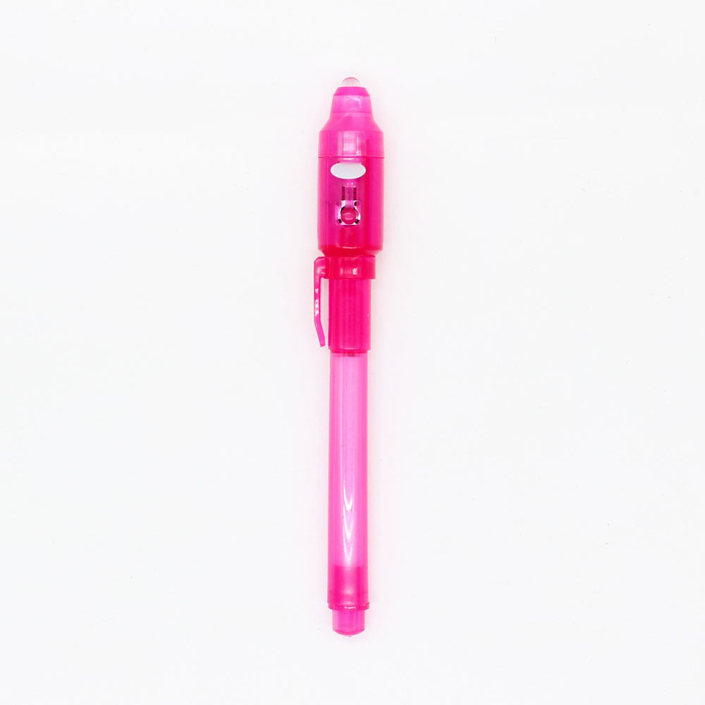 Light Invisible Ink Pen W/ UV Led Light