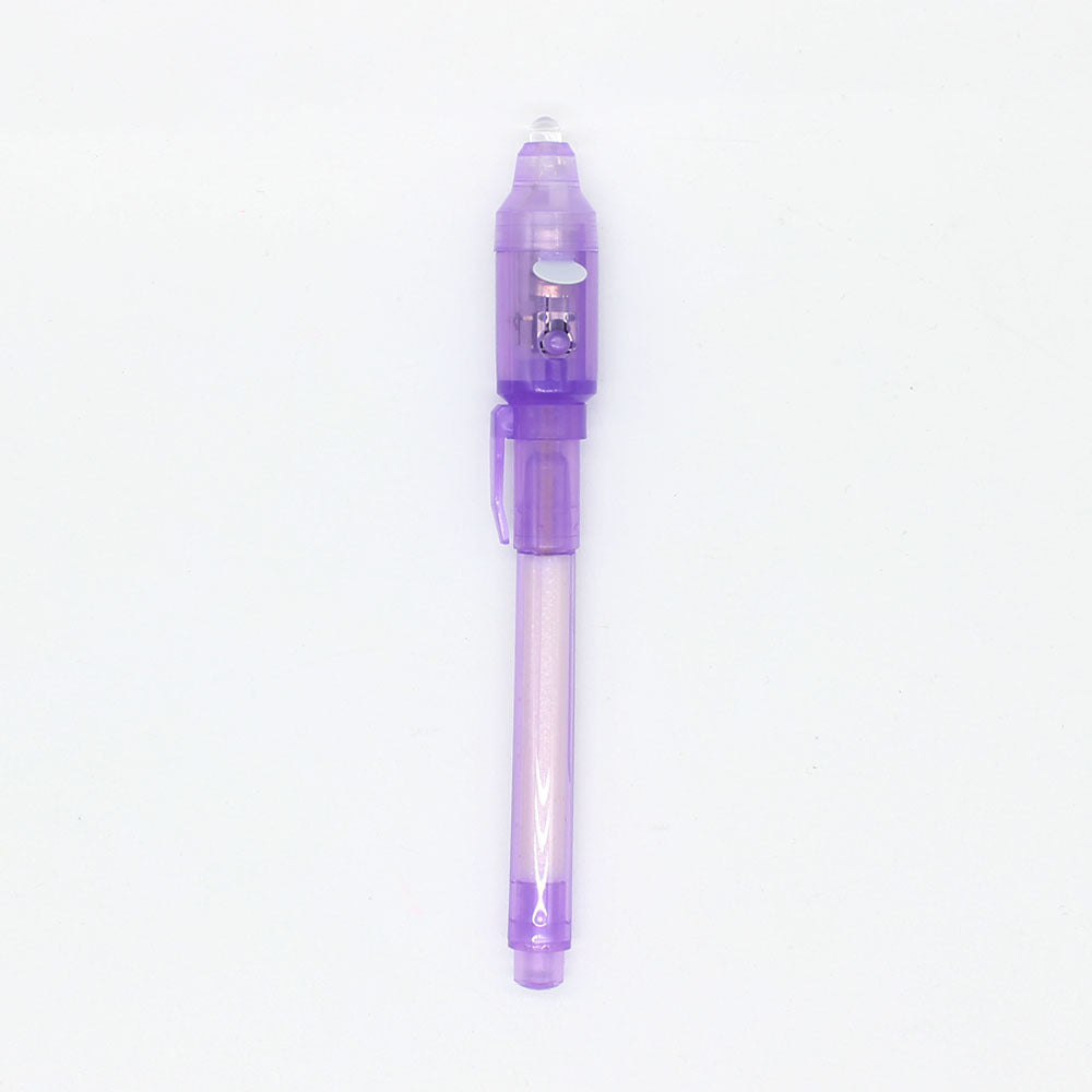 Light Invisible Ink Pen W/ UV Led Light