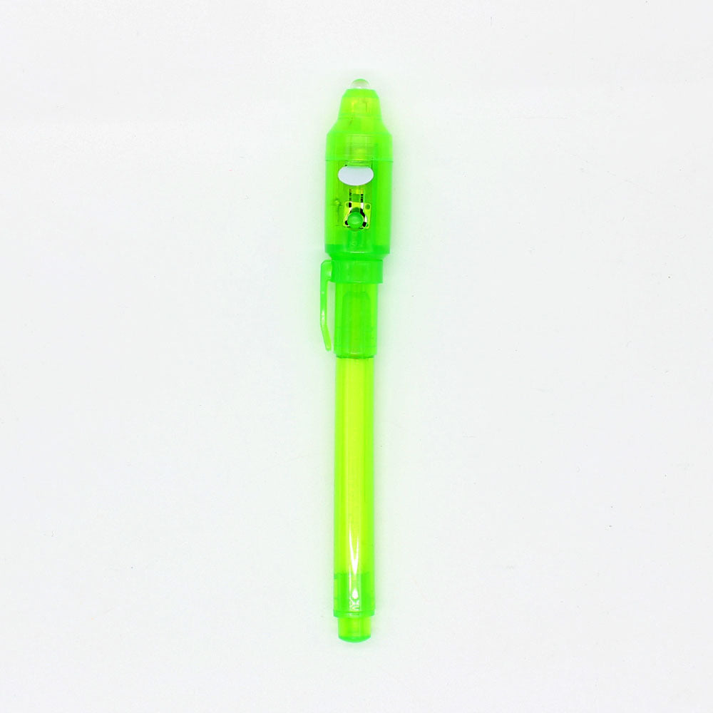 Light Invisible Ink Pen W/ UV Led Light