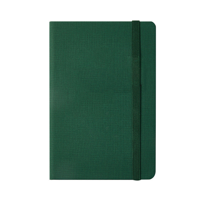A5 Hard Cover Notebook w/ Elastic Band College Lined Pages Journal