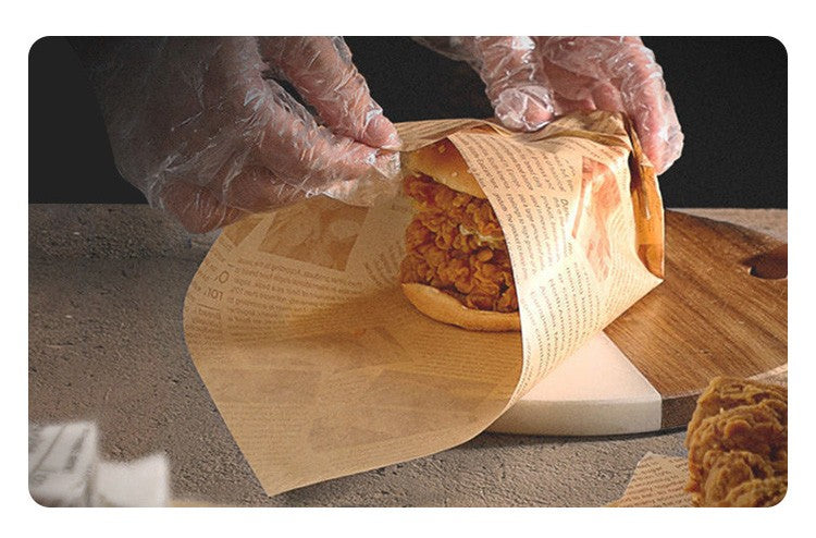 10" x 10" Greaseproof Paper Food Sheets