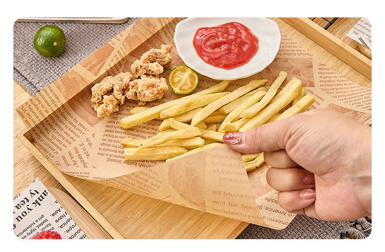 10" x 10" Greaseproof Paper Food Sheets