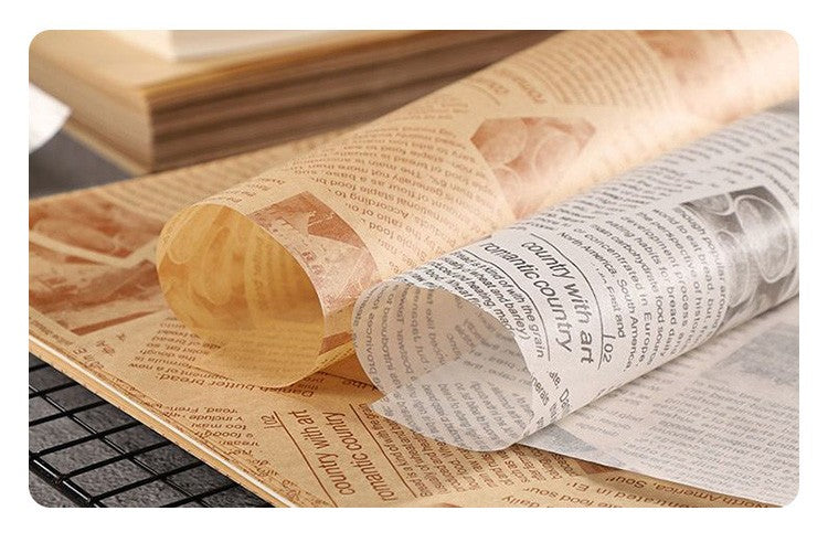 10" x 10" Greaseproof Paper Food Sheets