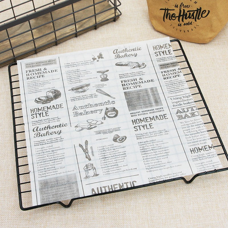 10" x 10" Greaseproof Paper Food Sheets