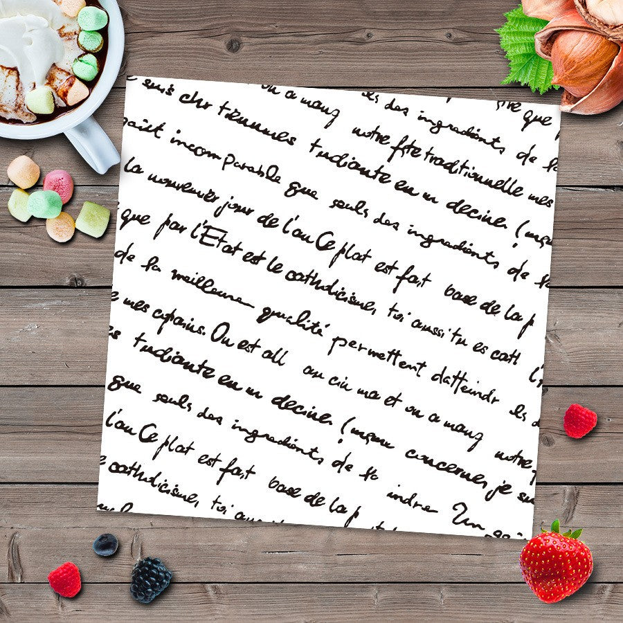 10" x 10" Greaseproof Paper Food Sheets