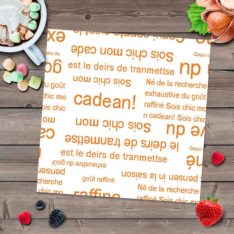 10" x 10" Greaseproof Paper Food Sheets