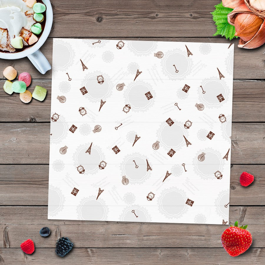 10" x 10" Greaseproof Paper Food Sheets