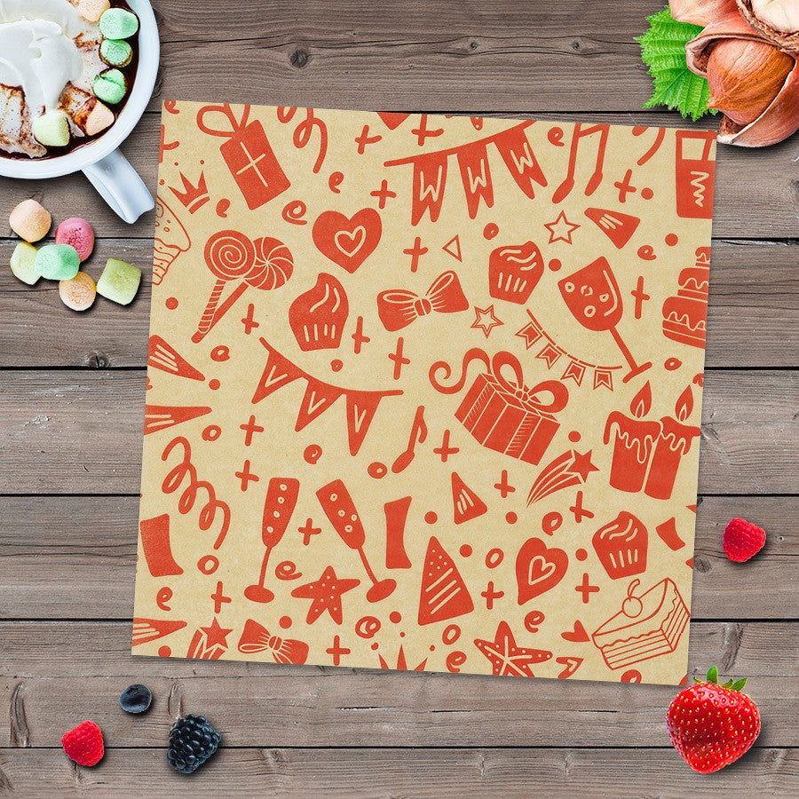 10" x 10" Greaseproof Paper Food Sheets