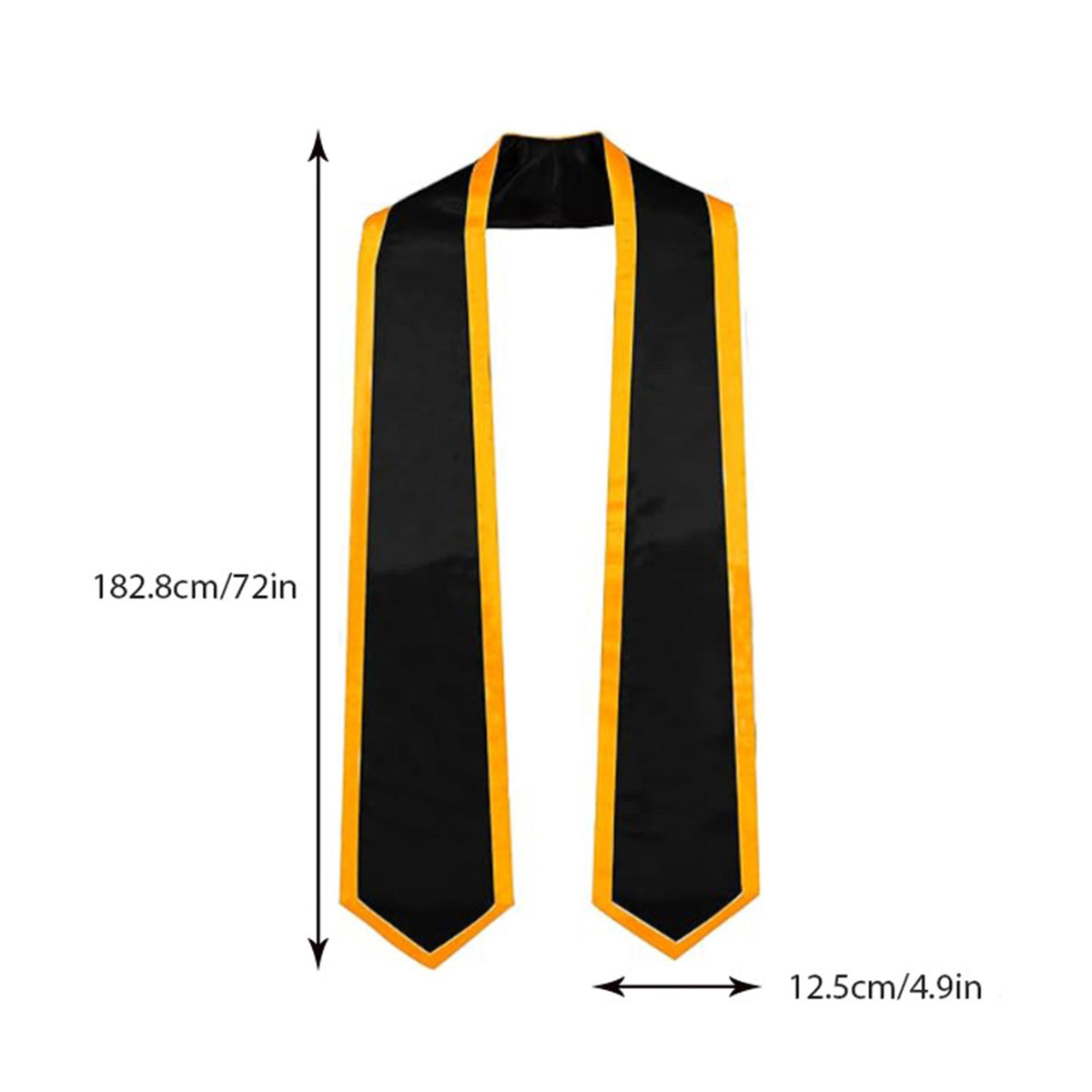 72"L Custom Graduation Stole Unisex Adult Graduation Shawl
