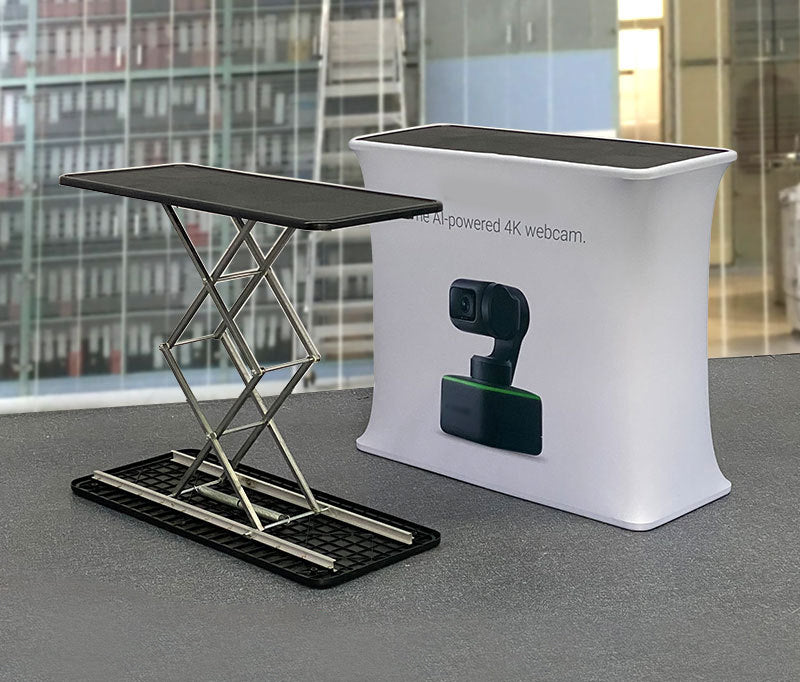 Rectangle Collapsible Portable Trade show Podium Table Display Exhibition Counter Stand Booth Fair
