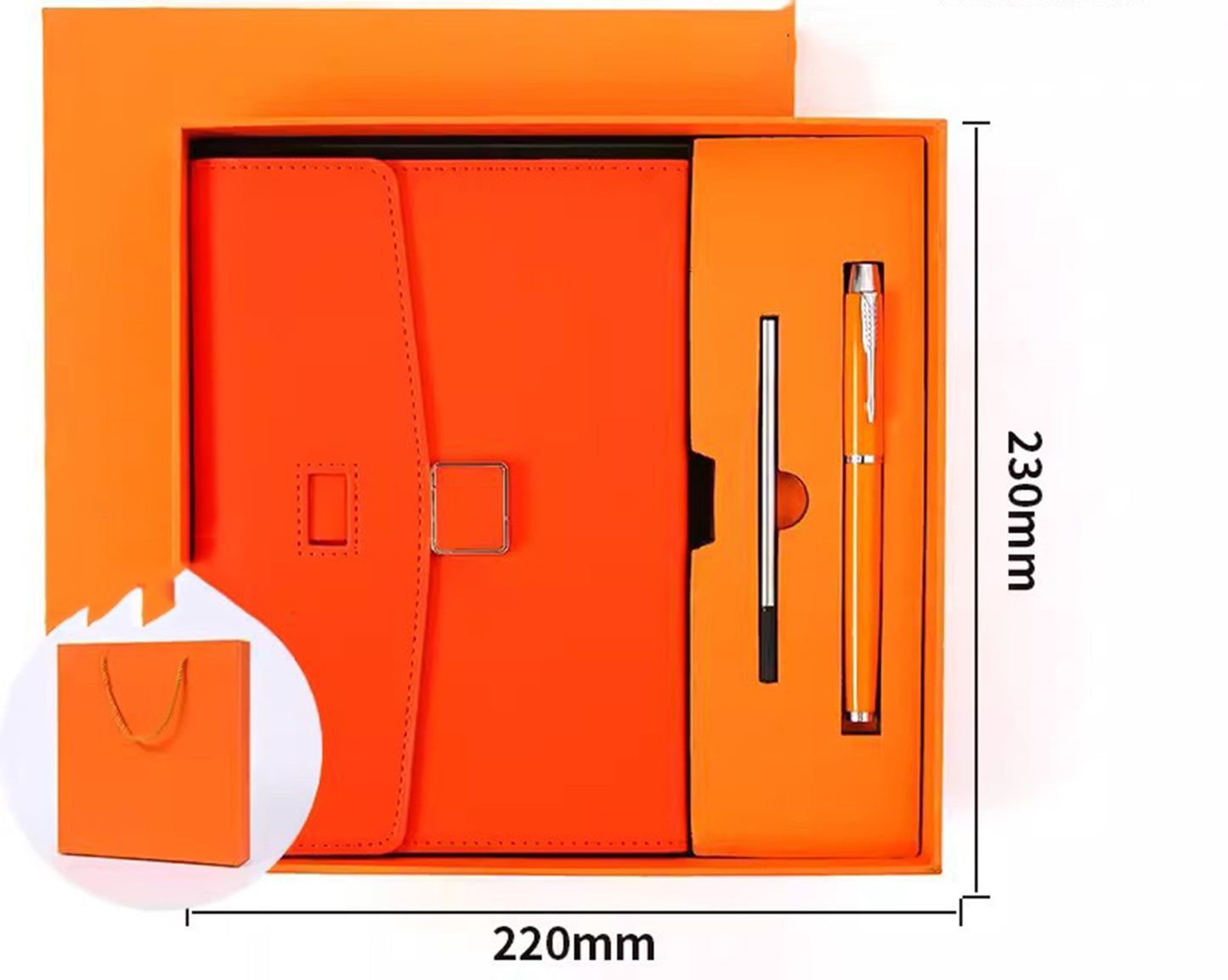 Business Notepad A5 Notebook Imitation Leather PU Office Diary Signature Pen Set Gift Box