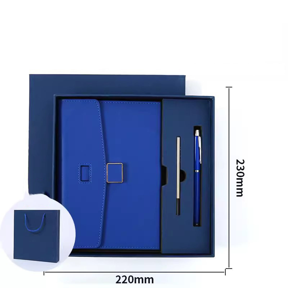 Business Notepad A5 Notebook Imitation Leather PU Office Diary Signature Pen Set Gift Box