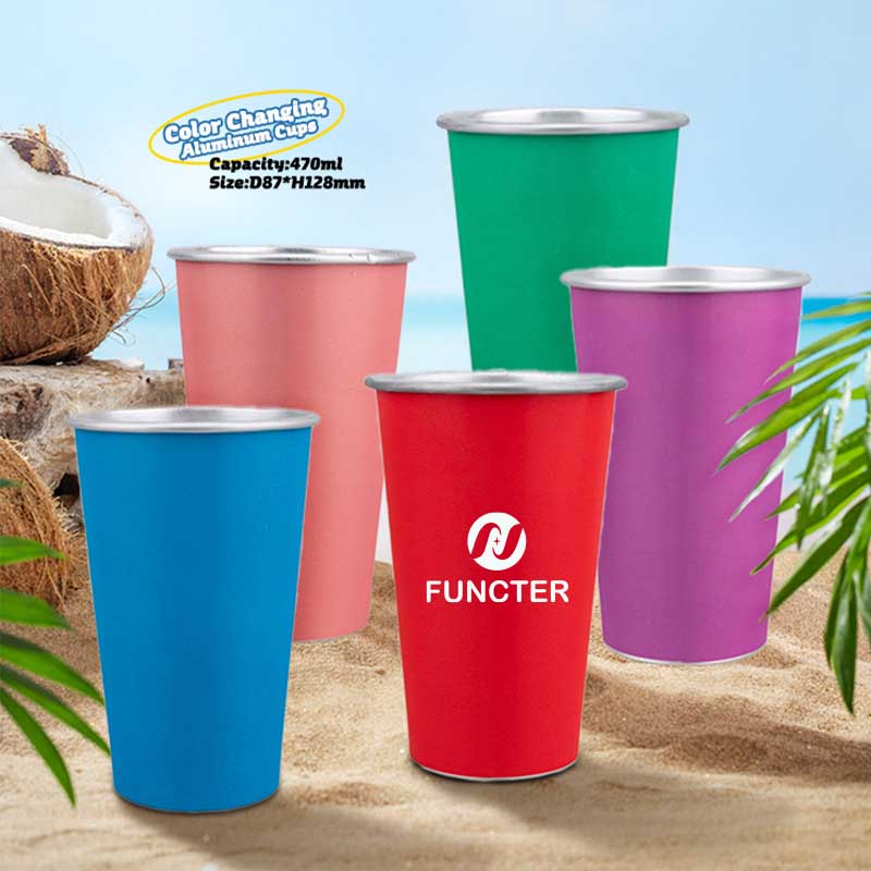 15 oz. Cold Color Changing Cup Food Grade Aluminum Tumbler