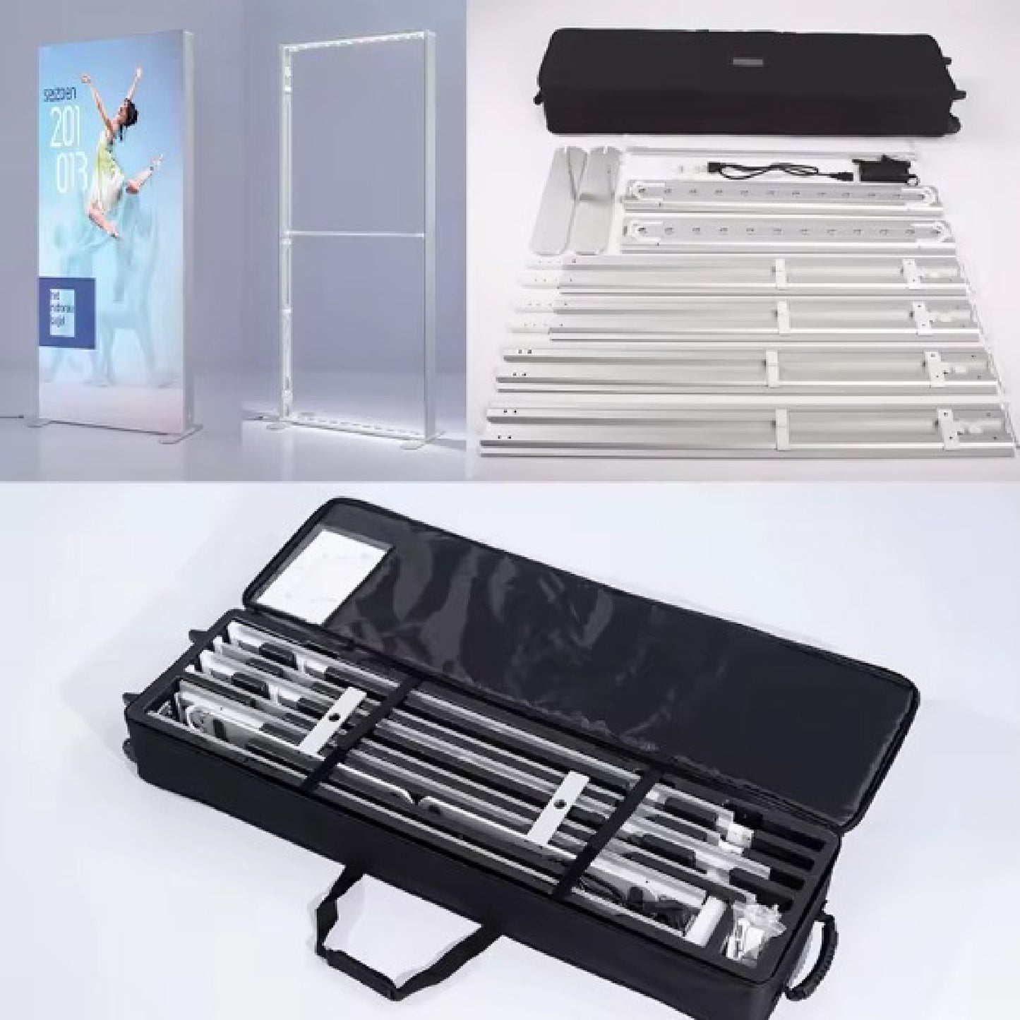 8' Lightbox Tool Less SEG Light Up Display Backlit Frame Banner