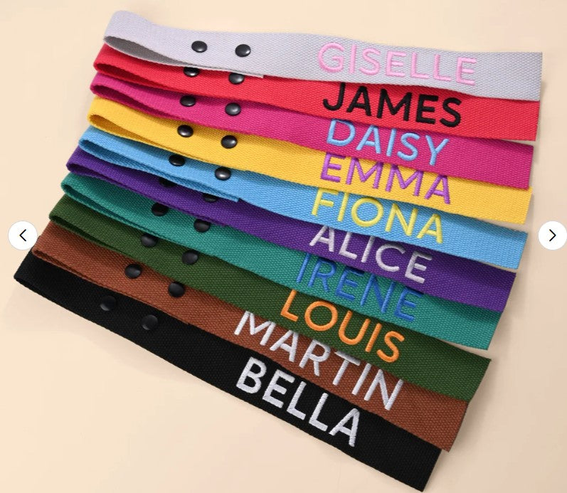 Premium Personalized Twill Cotton Luggage Strap Travel ID Tag Bag Claim Tag Airline Bag Tag