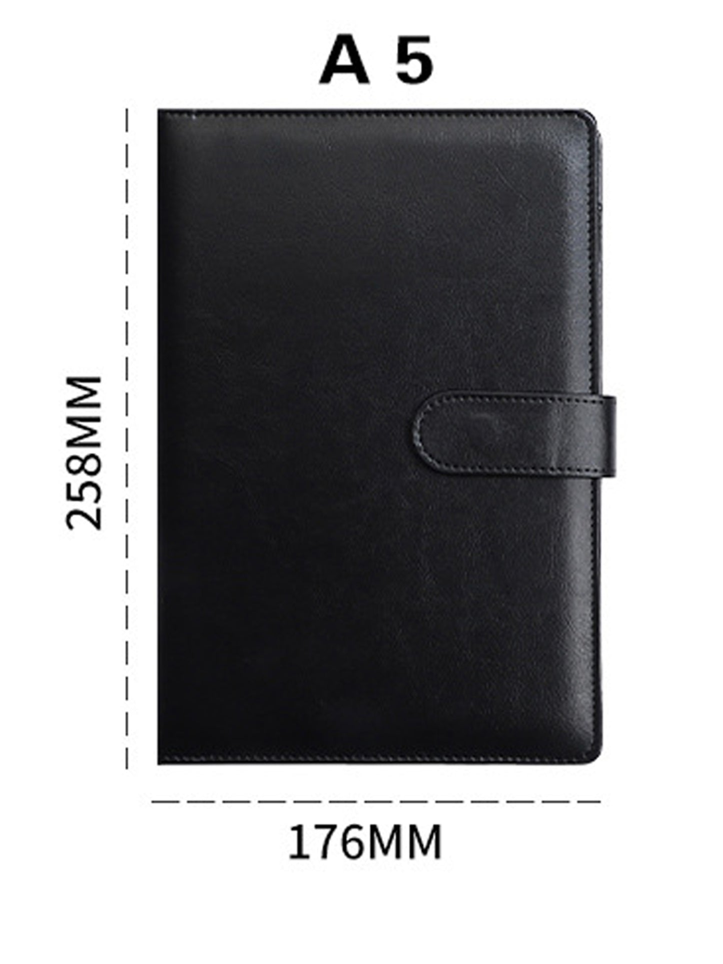 Faux Leather Portfolio Folder Binder A5 Letter Size Notepad