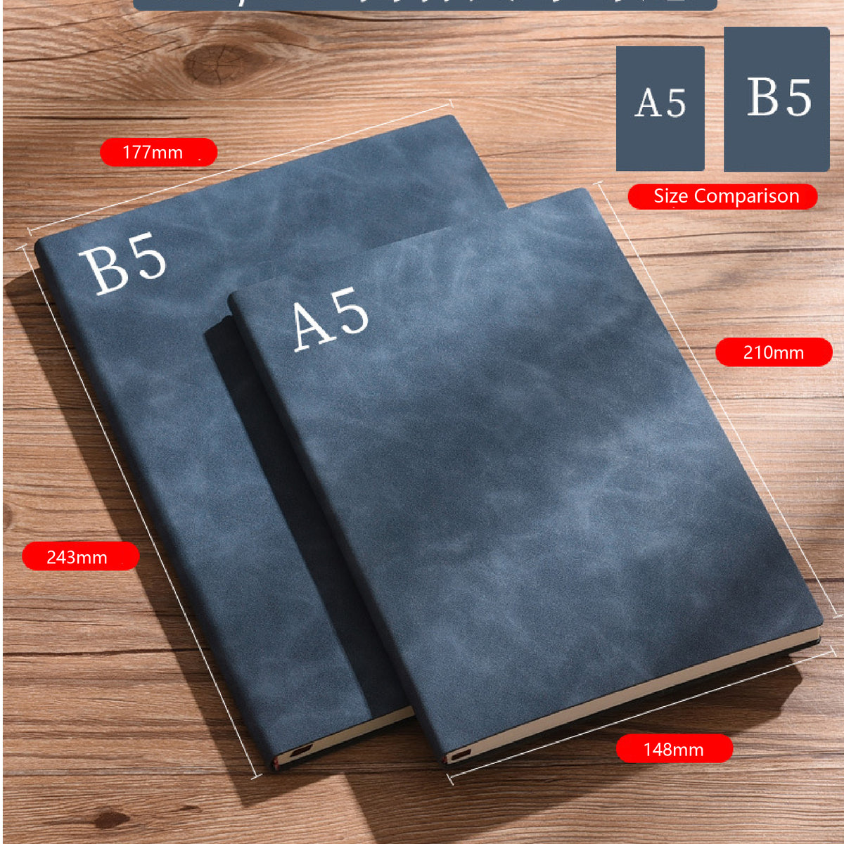 A5 Soft Leatherette Bound Journal Writing Notebook Executive Notebook Meeting Journal