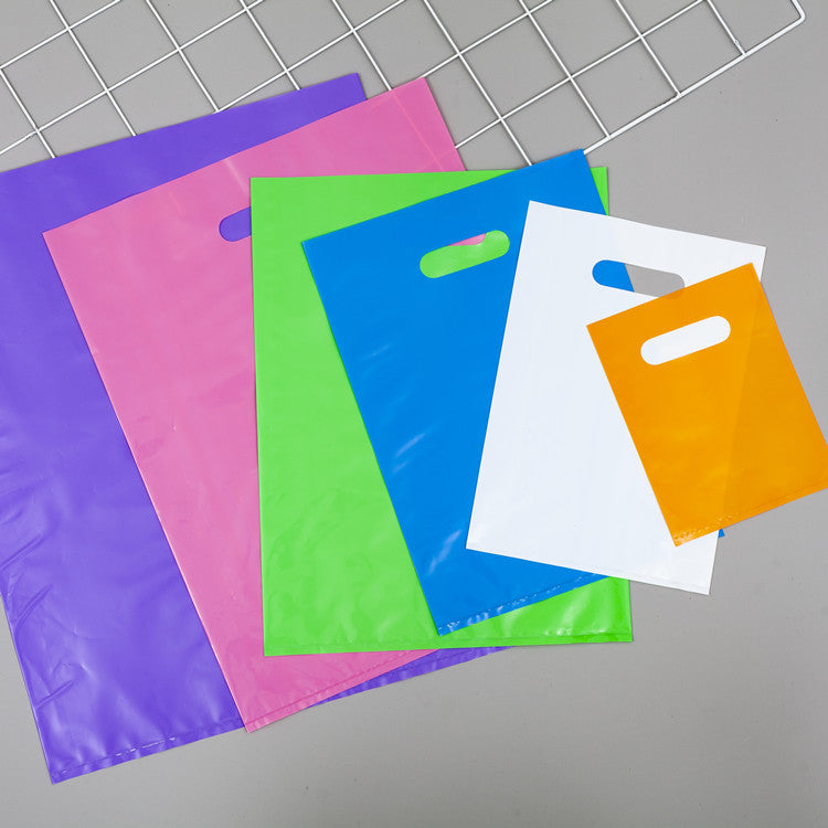 5.9"x7.9" 2.4mil Merchandise Bags W/ Die Cut Handle for Boutique Bag Shopping Clothes Packaging Bags