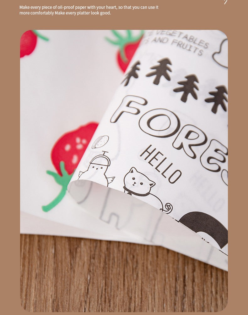 9.5" x 13" Greaseproof Paper Food Sheets Liner