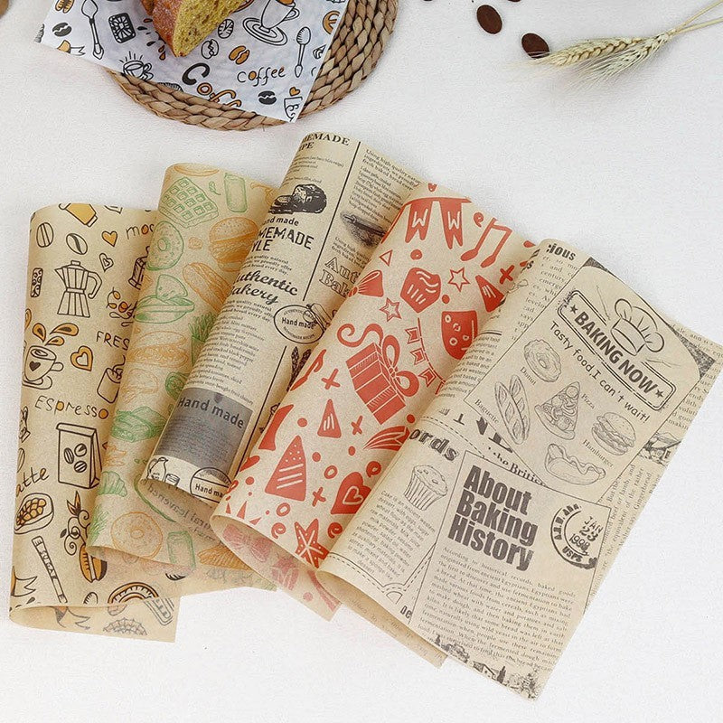 14" x 14" Greaseproof Paper Food Sheets