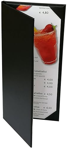 4.75 x 11" 2 Views Menu Holder Menu Covers Menus Pad-folios Clipboard Certificate Holders