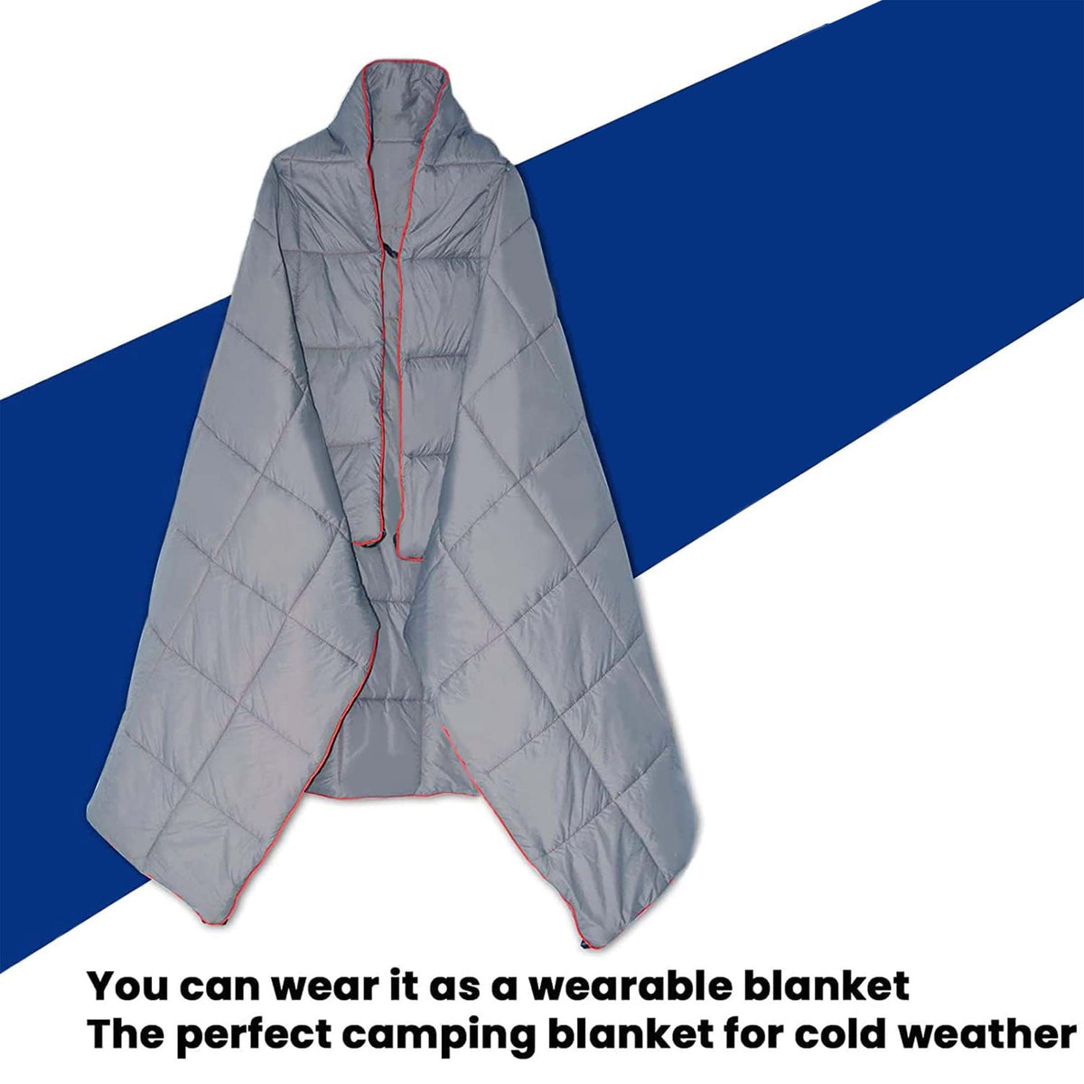 55 x 79" Down Puffy Blanket Camping Blanket Warm Outdoor Camping Quilt