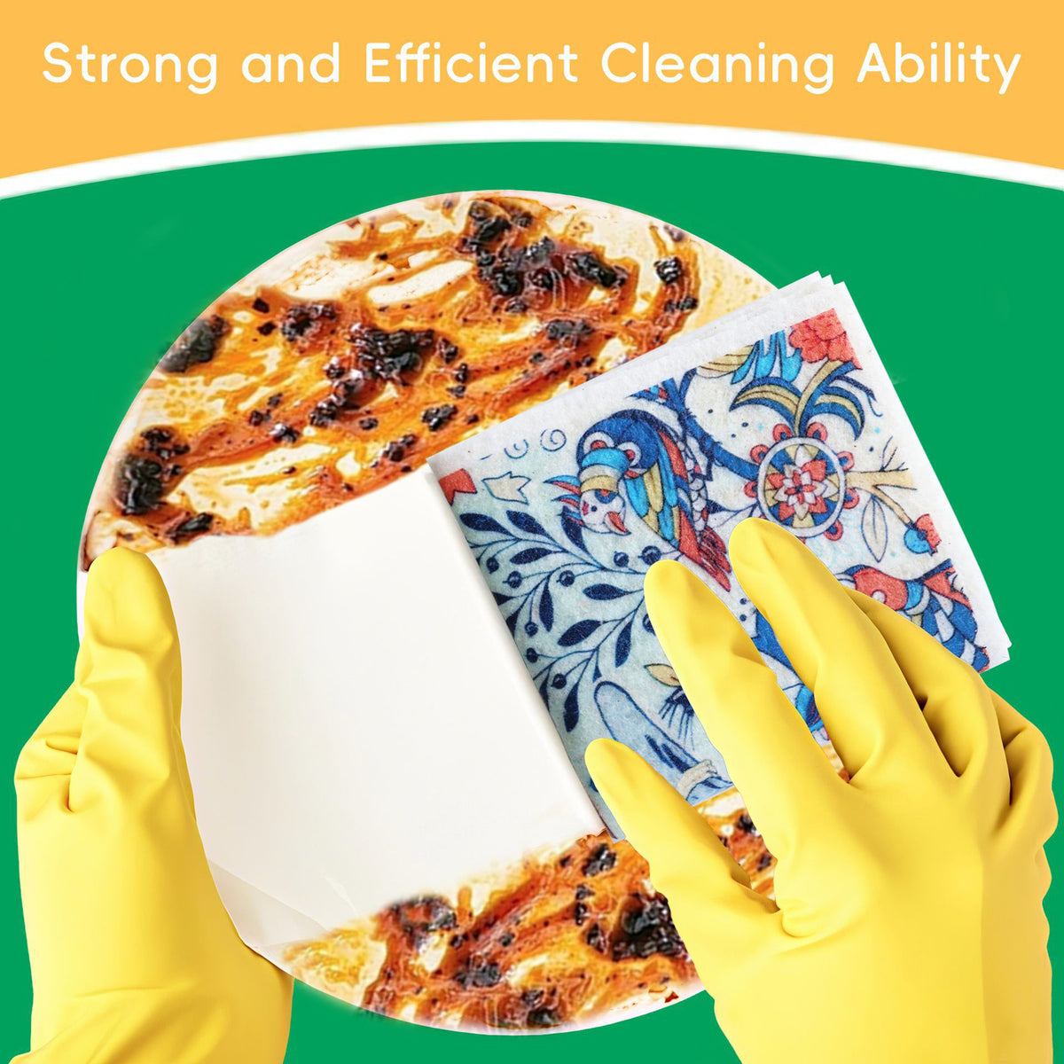 6.7" x 7.5" Custom Swedish Kitchen Cleaning Rag Kitchen Cloth