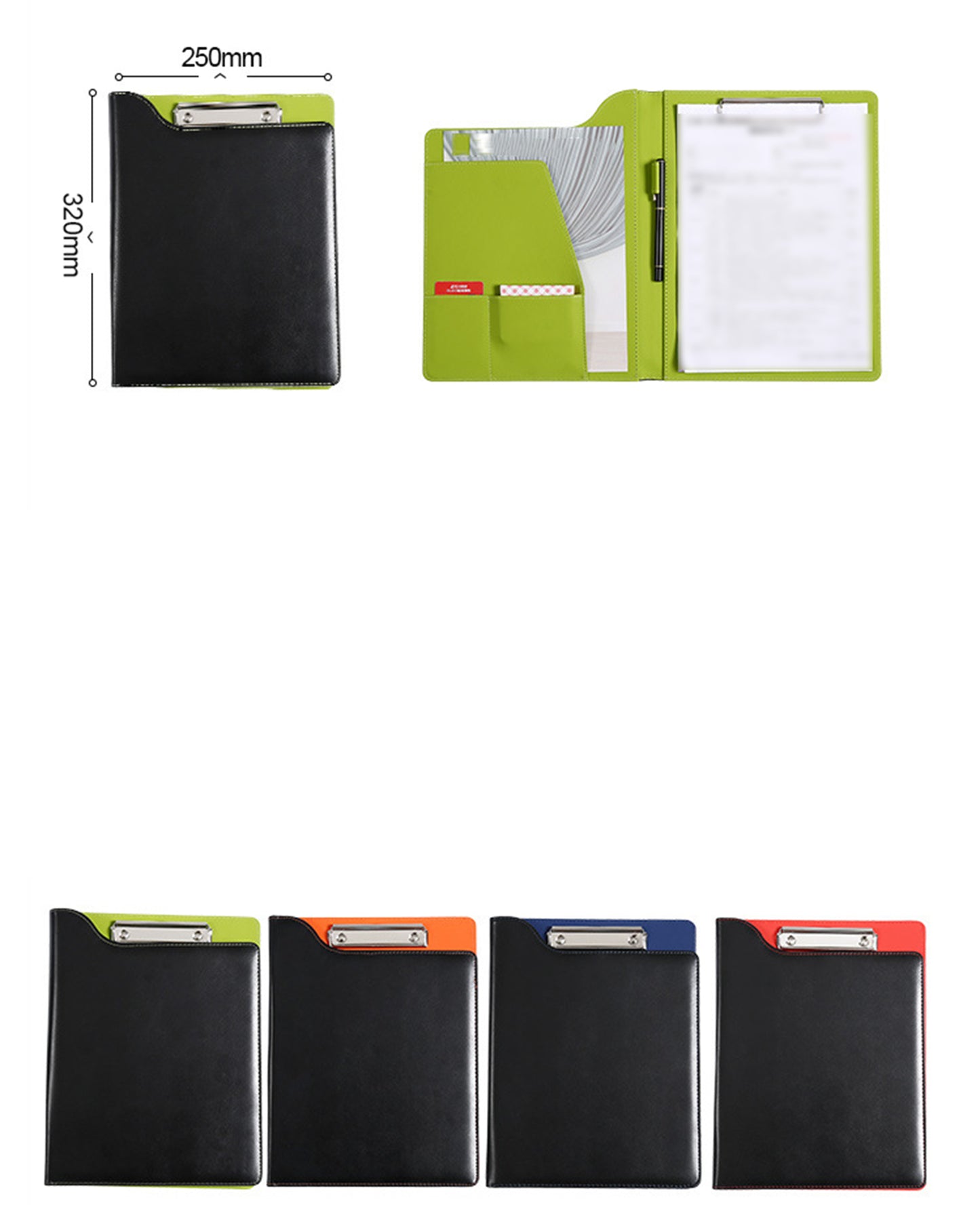 Padfolio Clipboard PU Leather Clipboard Folder for Legal Pad