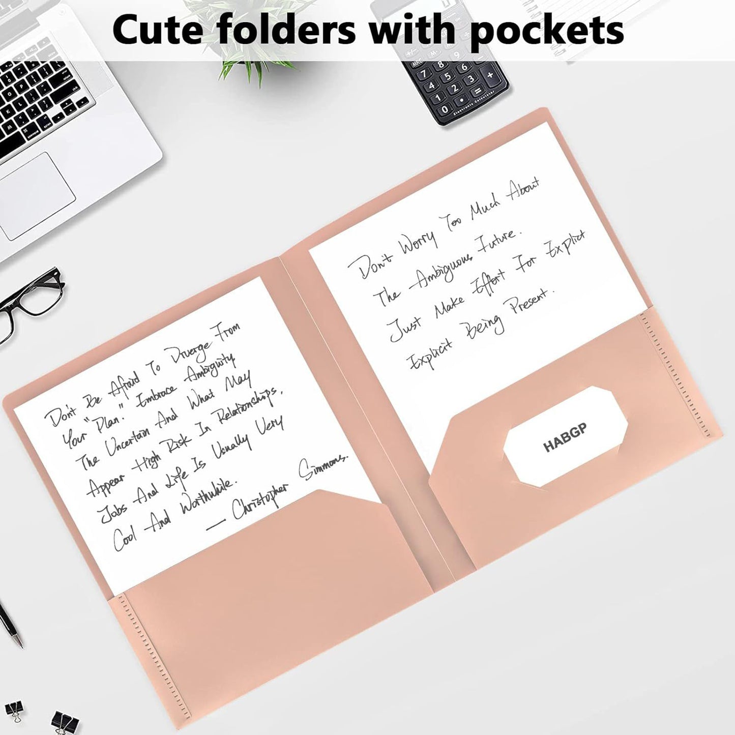 Clear Report Covers with 2 Pockets
