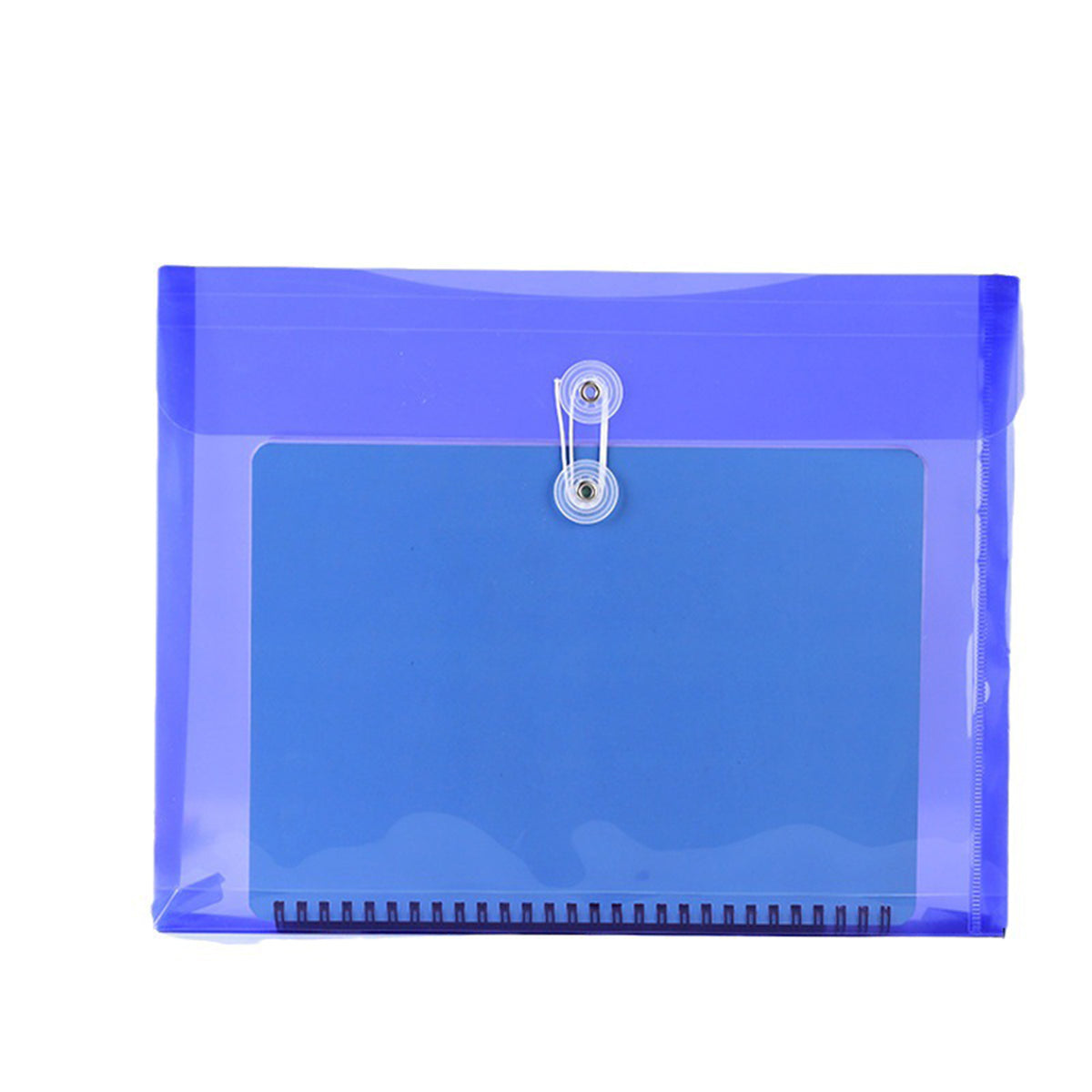 A4 Size Clear Document Holder Rope Wrapped PP Large Capacity Transparent Folder