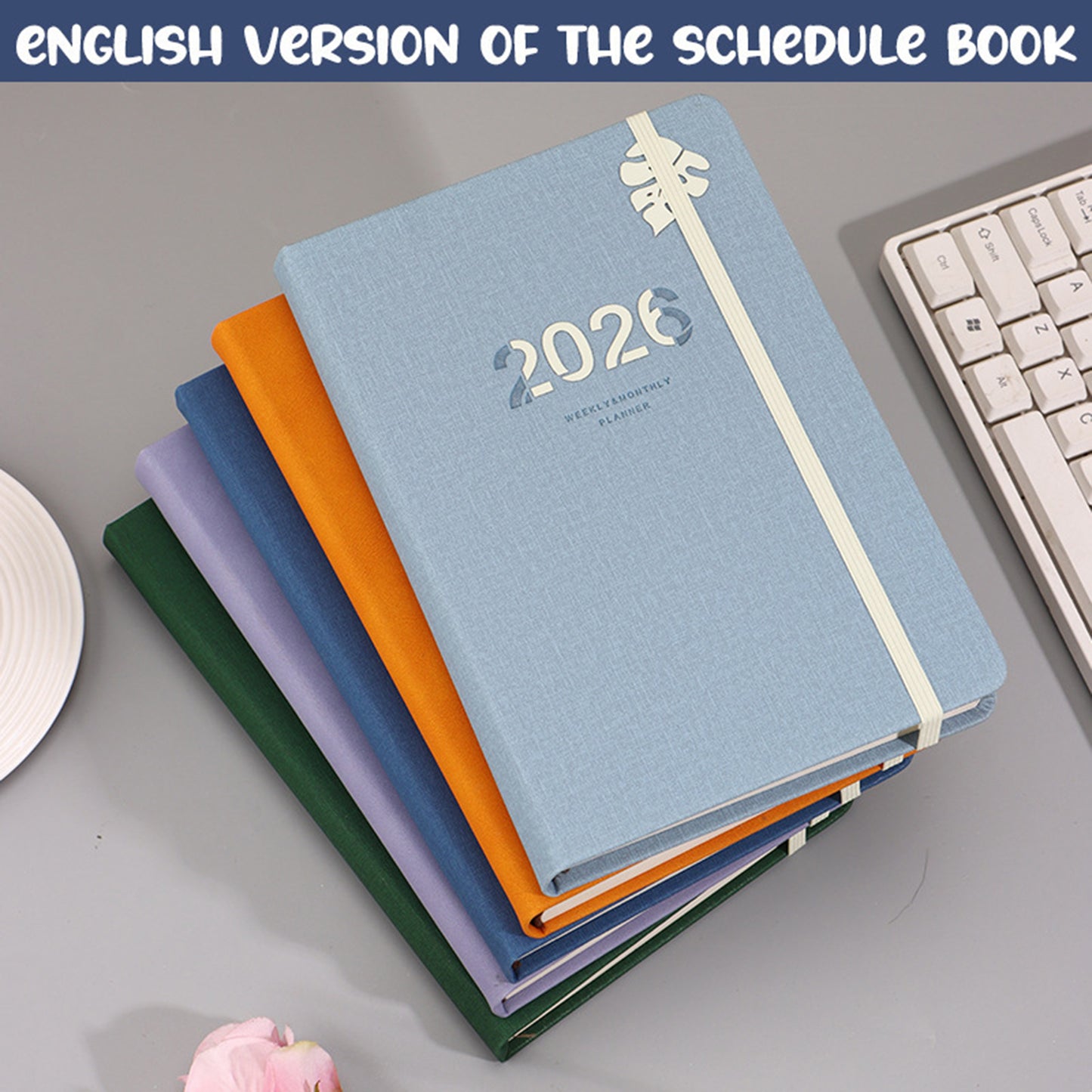 Daily Planner – Undated Planning Notebook with Hourly Schedule