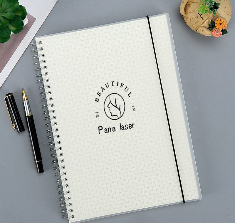 Spiral Attached Fixed Cord Journal/A4 Notebook