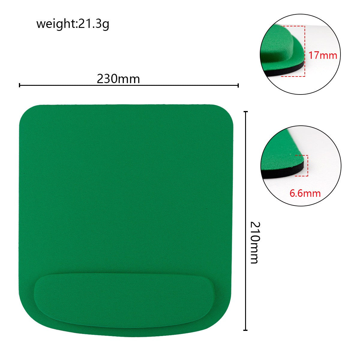 EVA Foam Wrist Rest Mouse Pad